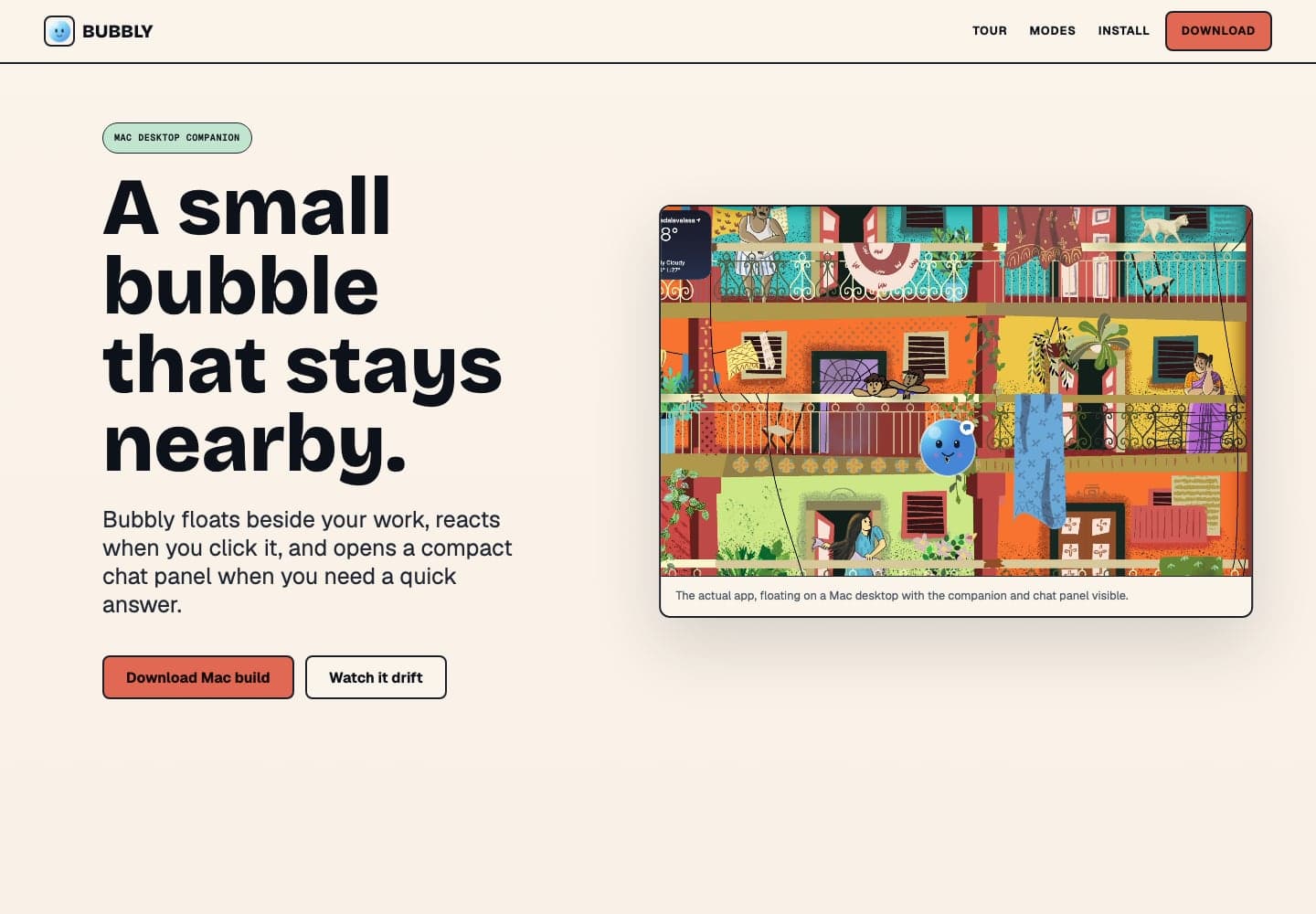 Bubbly website preview